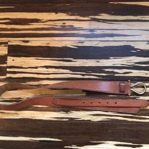 Might brown belt with gold hardware